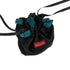 SiaLinda: Pompadour Tasche Vanessa, petrol türkis grün / schwarz, Satin - SiaLinda.com